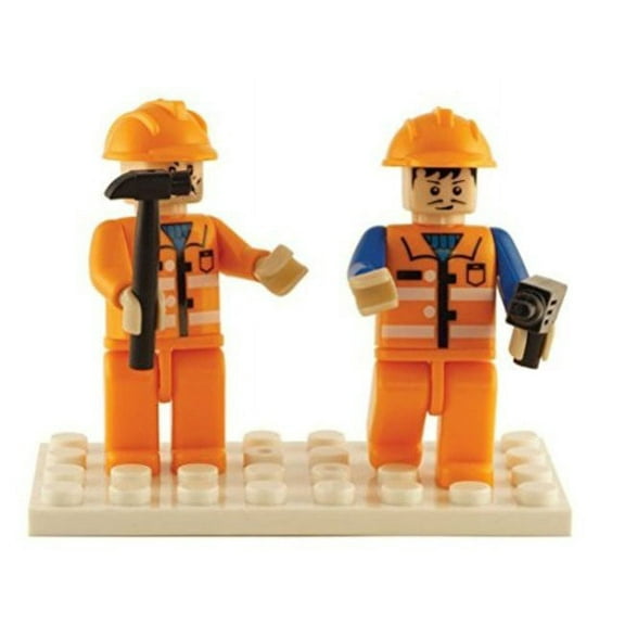 Brictek Children's 2 Mini-Figurines Construction Interlocking Building Brick Toy (2 Piece)