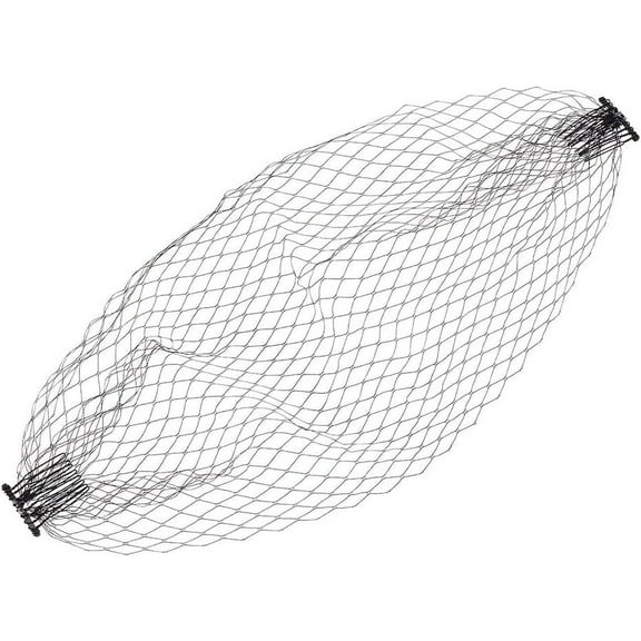 Bridal Birdcage Veil - Black Nylon Fascinator Mesh Face Veil with Iron Combs for Woman Girl Mixed color