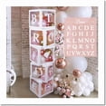 Block Lettering Classy Bridal Bliss Balloon Box Set - White Parent Block with Bride to Be ...