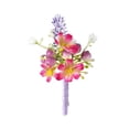 thumbnail image 1 of Bridal Corsage Bridal and Groom Corsage, Artificial Wedding Flower Boutonniere for Lapel Decoration Groom Boutonniere Baby's Breath Boutonnière Lavender & Orchid Boutonnière, 1 of 7