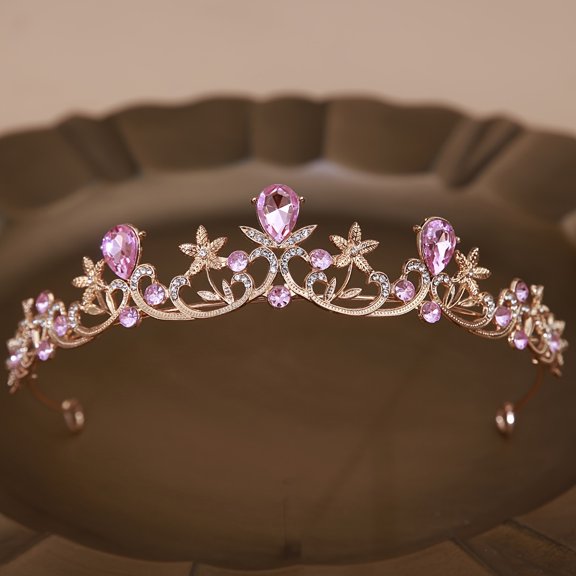 Bridal Crown Headpiece, Modern Minimalist Baroque Artificial Tiara, Hair Accessory for Wedding Dress
