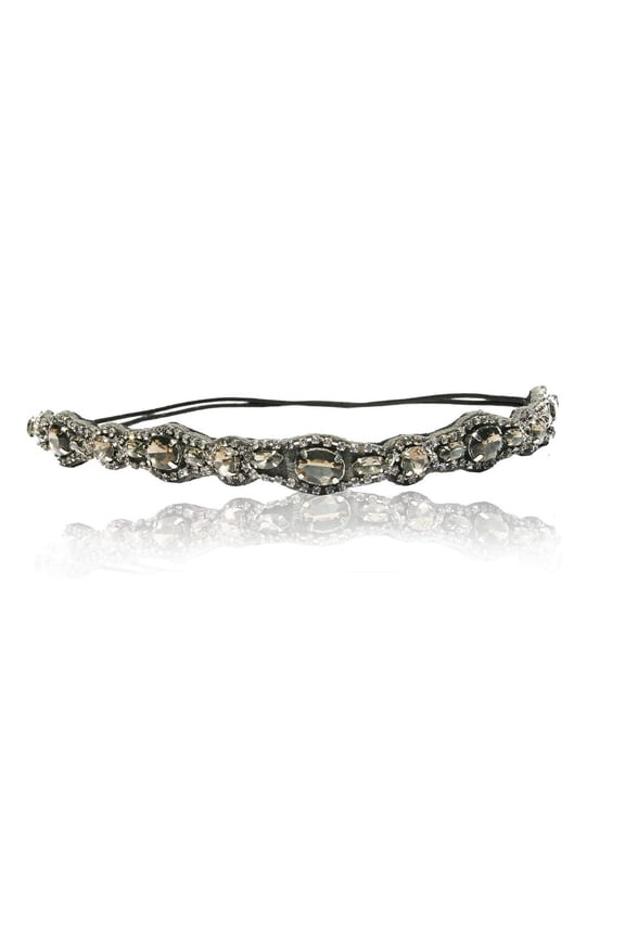 Bridal Crystal Rhinestone Diamond Elegant Headband Adjustable Non-slip Comfortable for Wedding