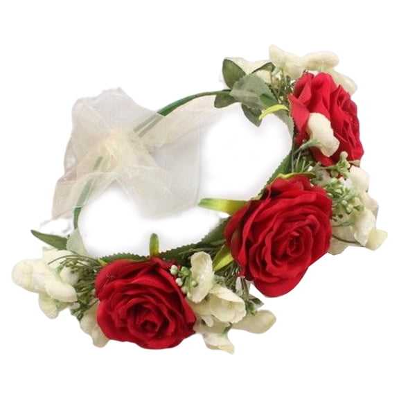Bridal Flower Crowns For Wedding Flower Headbands Bridal Floral Headbands Women Floral Garland Crowns Hair Wreath