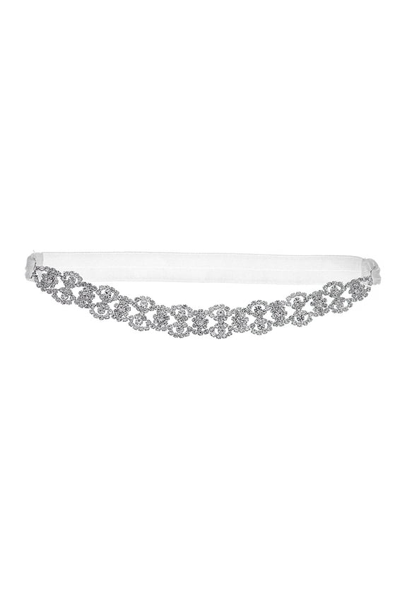 Elegant Bridal Garter with Hollow Rhinestones, Stretchy Elastic Leg Bands for Women, Wedding Accessories