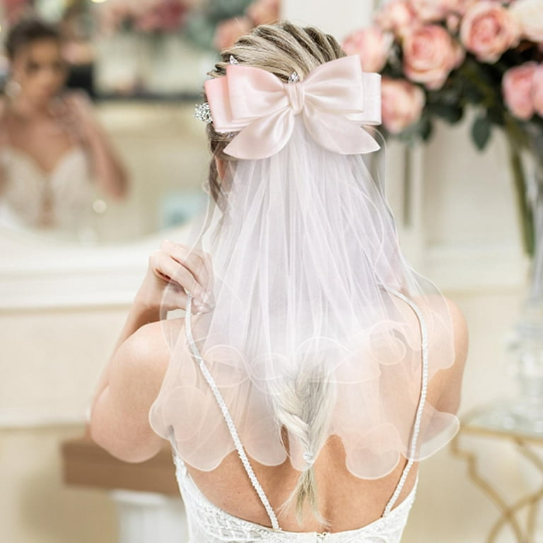 Bridal Hair Bow Bride Hair Pieces Headband Bride Hair Accessories for Party  Exquisite Stylish Lightweight Fashionable 