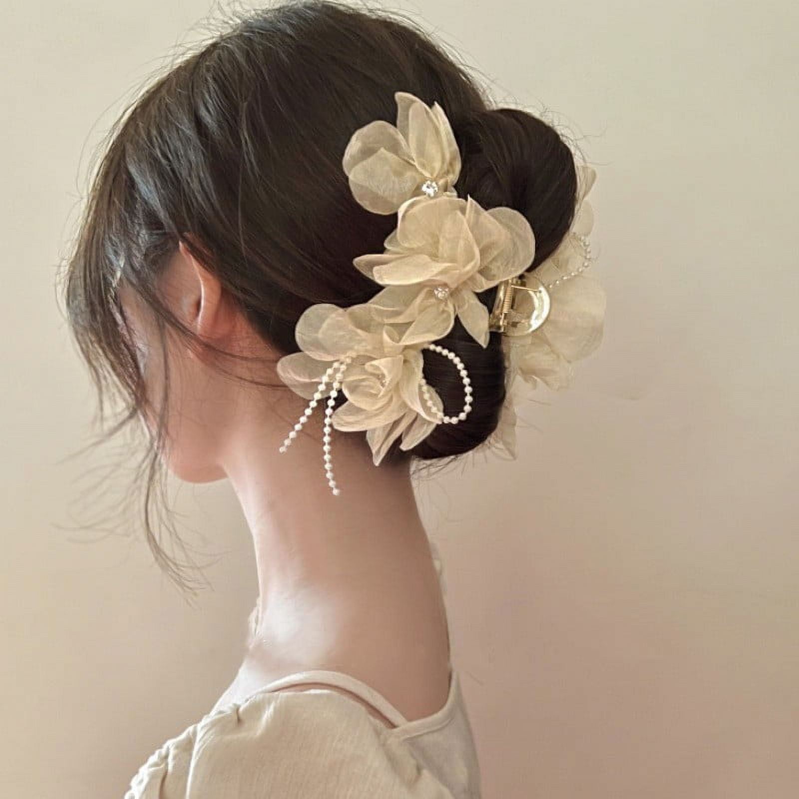 Bridal Hair Clips 2 Pcs Flower Wedding Hair Comb Pins  display picture 2