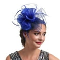 thumbnail image 1 of Bridal Headband With Organdy Feather Fascinator Hair Clip For Weddings And, 1 of 4