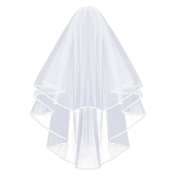 Bridal Headpieces, Short Wedding Veil with Comb for Party & Costume