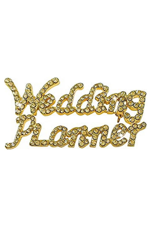 Bridal Party Brooch Pins (Wedding Planner (Gold))