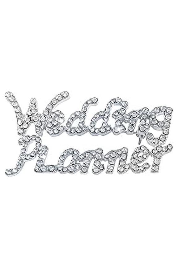 Bridal Party Brooch Pins (Wedding Planner (Silver))