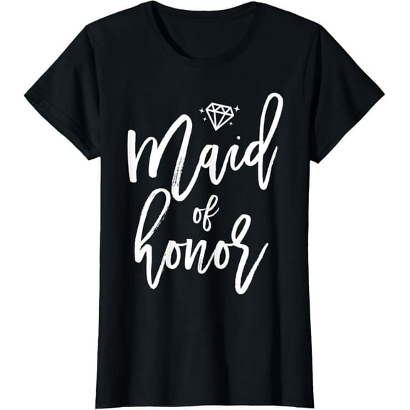 Bridal Party Shirts Maid Of Honor CuteGraphics T-Shirt