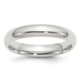 thumbnail image 1 of Bridal QCF040-4 4 mm Sterling Silver Comfort Fit Band, Polished - Size 4, 1 of 2