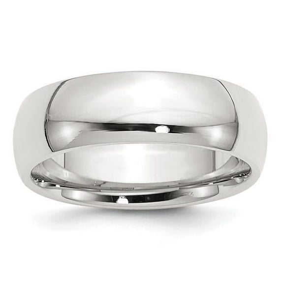Sterling Silver 7mm Comfort Fit Size 10 Band QCF070