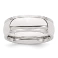 thumbnail image 1 of 925 Sterling Silver Solid Polished Milgrain Half Round 7mm Millgrain Comfort-Fit Band Ring Size 8.5 Ring for Women and M, 1 of 5