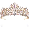 thumbnail image 1 of Bridal Rhinestone Tiara Gem Crystal Hair Crown Princess Headpiece Wedding Hair Accessories for Women and Girls, 1 of 13