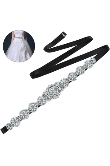 Shop Rhinestone Wedding Dress Belts for Elegant Bridal Looks