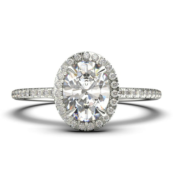 Bridal Ring Set Art Deco 2.25 Carat Oval Cut Diamond Moissanite Engagement Ring, Wedding Ring in 10k Solid White Gold, Gift For Her, Gift For Woman, Promise Ring, Anniversary Gift