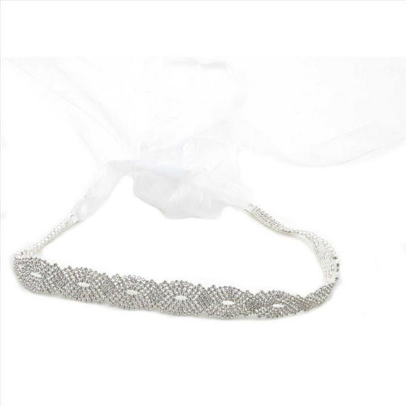 Bridal Sash Belt Silver Plating Twist Wedding Sash Belt
