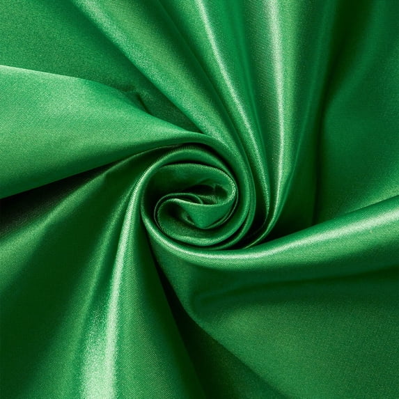 Bridal Satin Chameuse 160 GSM 60/61 Inch Silky Polyester Fabric By The Yard For Sewing Apparel, Accessories, & Décor - Kelly Green (10 Yards)