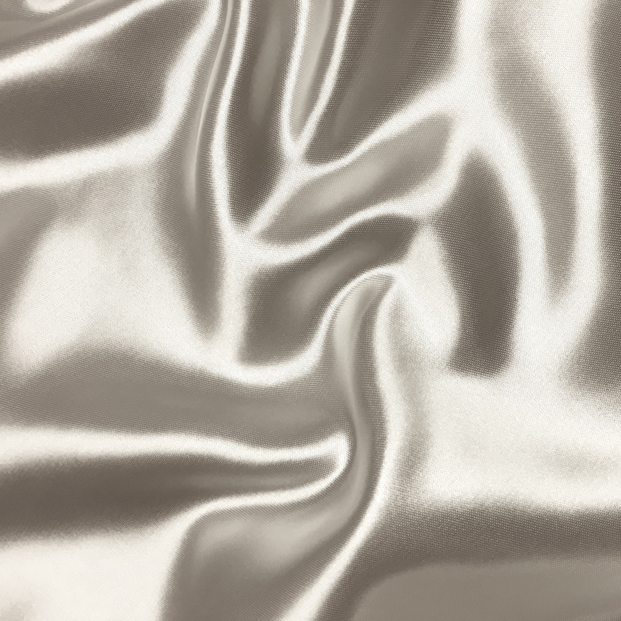 Luxurious Off-White Satin Fabric for Bridal and Event Decor
