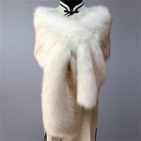 Bridal Shawl, Duoif Autumn Winter Cheongsam Accessories Thickened Warm Shawl Imitation Stage Performance Faux Fur Shawl Wraps for Women K S