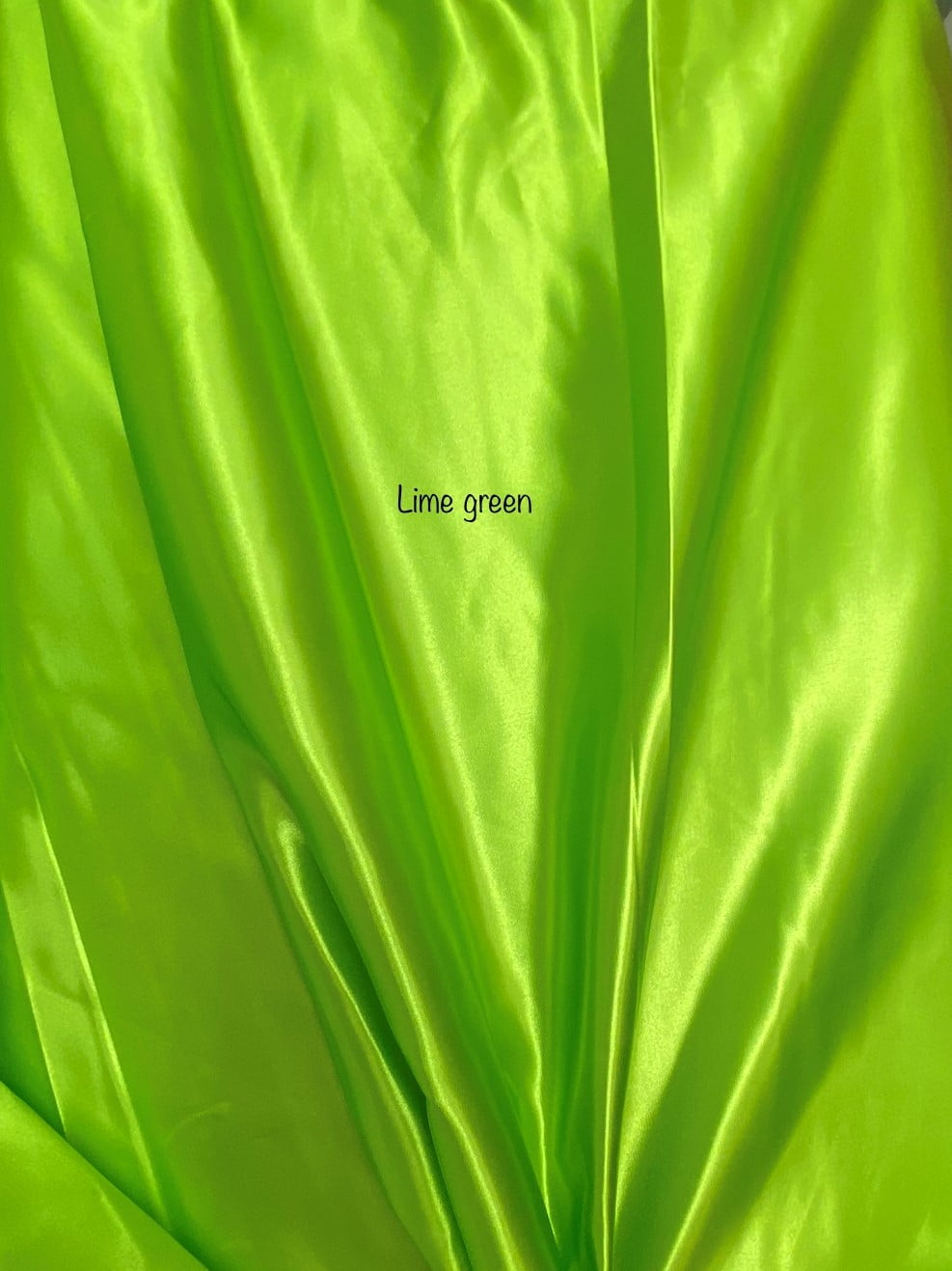 Bridal Shiny Satin, Non Stretch, 60" Wide, Sells by the Yard from Sal Tex Fabrics, Lime