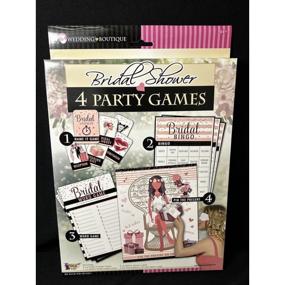 Bridal Shower 4 Party Games Bundle