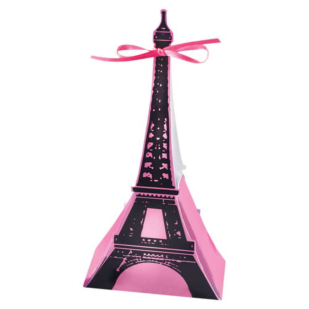 VARIOUS Amscan Day in Paris Party Favor Boxes, 5" x 3" x 1.5", 12 Ct.