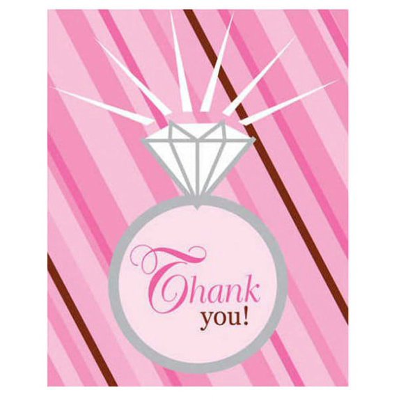 Bridal Shower 'Bride 2 Be Dots' Thank You Notes w/ Envelopes (8ct)