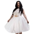 thumbnail image 1 of Bridal Shower Bride To Be Bachelorette Gift Short Wedding Dress Liisa Tulle Tutu Skirt White O/S, 1 of 2