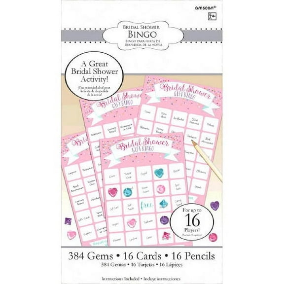 Bridal Shower Deluxe Bingo Party Game (1ct)