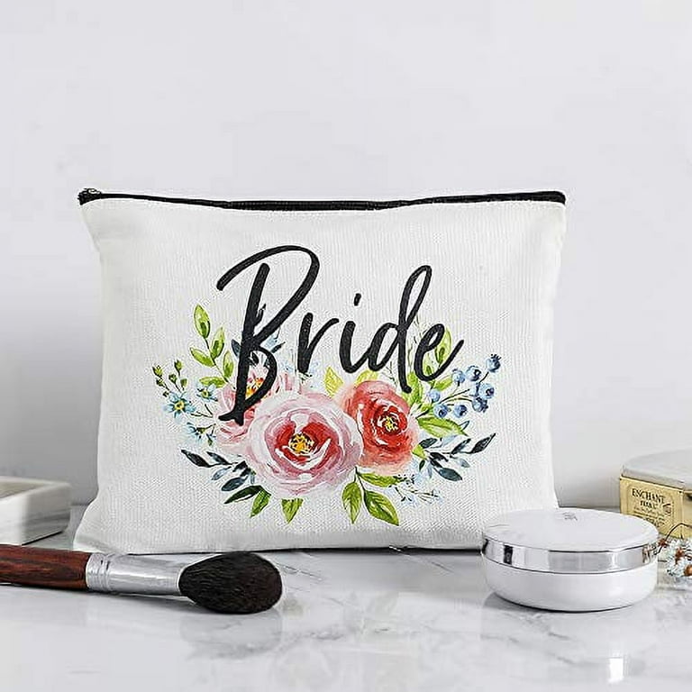 Bridal Shower Gifts Bachelorette Gifts Bachelorette Party Favors Wedding Gifts Engagement Gifts Bride Gifts Bride Makeup Bag Miss to Mrs Bride to Be