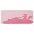 thumbnail image 1 of Bridal Shower Kitchen Mat, Bride in Pink Wedding Dress with Flowers Sketchy Celebration Image, Plush Decorative Kitchen Mat with Non Slip Backing, 47" X 19", Salmon and Pale Pink, by Ambesonne, 1 of 1