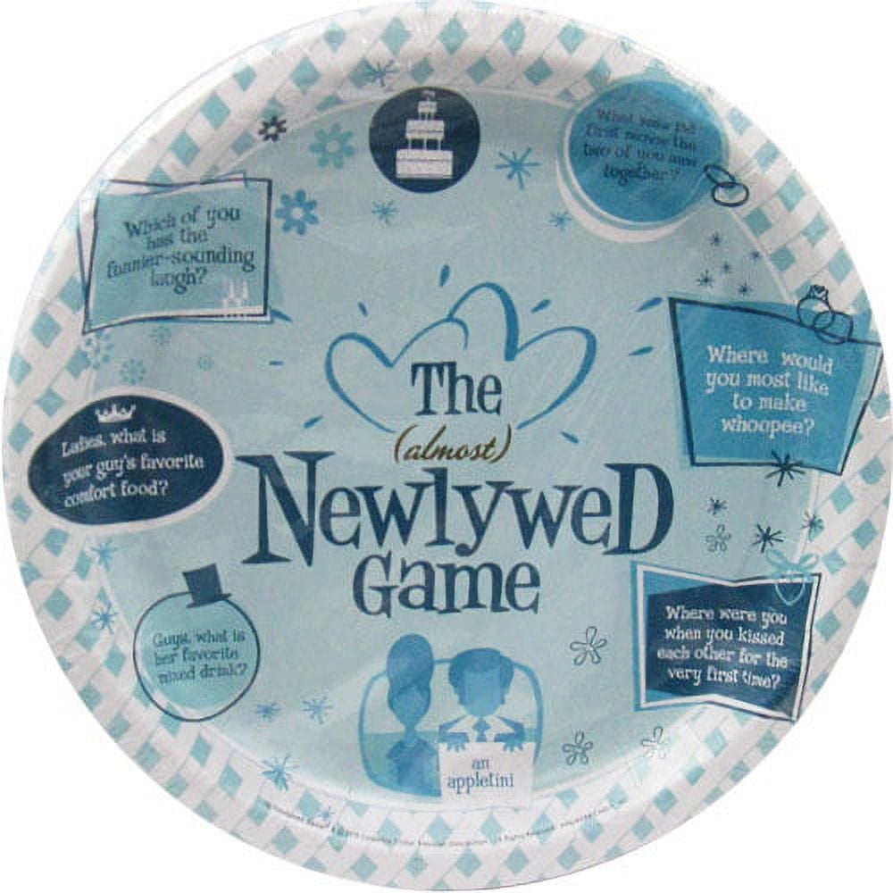 Bridal Shower 'Newlywed Game' Large Paper Plates (8ct) - Walmart.com, image size:1000x1000