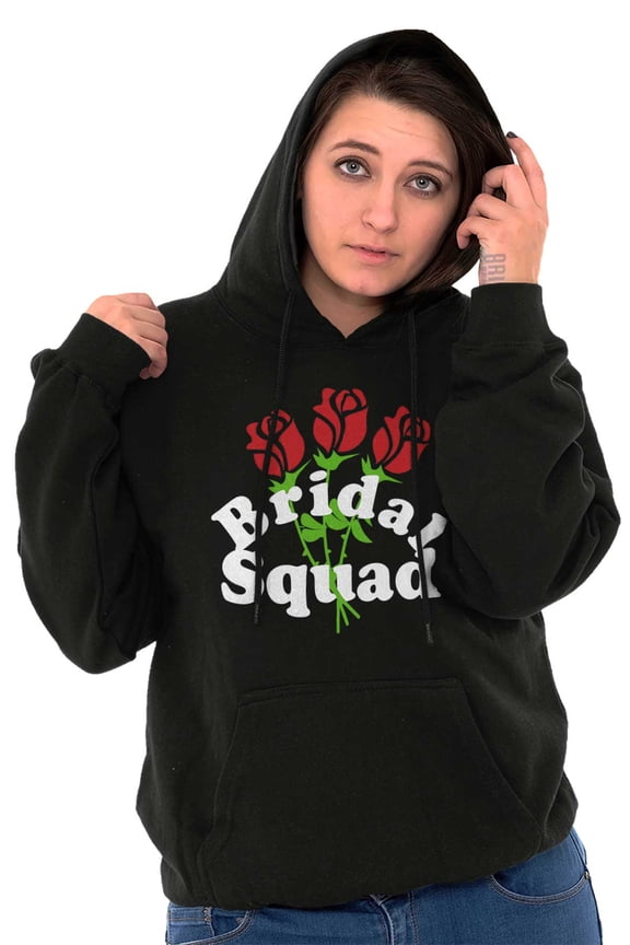 Bridal Squad Bachelorette Party Hoodie Sweatshirt Women Brisco Brands L