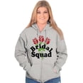 thumbnail image 1 of Bridal Squad Bachelorette Party Zip Hoodie Sweatshirt Women Brisco Brands X, 1 of 6