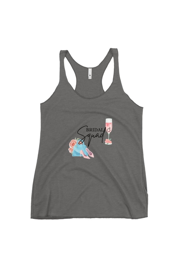 Bridal Squad Women's Racerback Tank (Premium Heather, M)