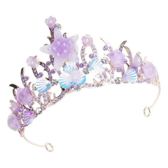 Bridal Starfishes Crowns Stylish Graceful Hairband Wedding Photo Accessory Bride Crystal Hairband