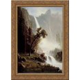 thumbnail image 1 of Bridal Veil Falls, Yosemite 20x24 Gold Ornate Wood Framed Canvas Art by Bierstadt, Albert, 1 of 2