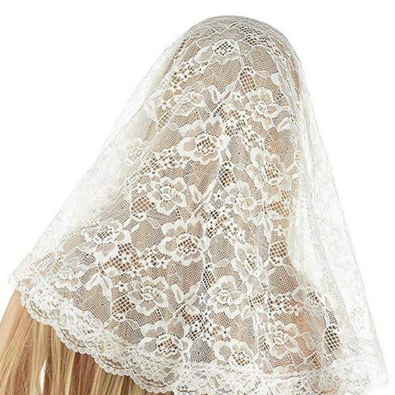 Bridal Veil Lace Mantilla Floral Bridal Veil Wedding Bridal Veil with Flower for Wedding Party