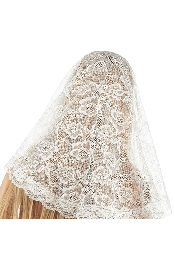 Bridal Veil Lace Mantilla Floral Bridal Veil Wedding Bridal Veil with Flower for Wedding Party