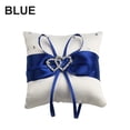 thumbnail image 1 of Bridal Wedding Ceremony Ring Bearer Pillow Cushion Crystal Double Colour Heart, 1 of 8