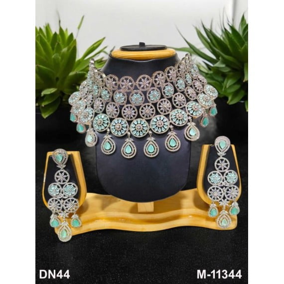 Bridal Wedding Choker Necklace Set | Indian Ethnic Jewelry Set
