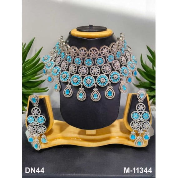 Bridal Wedding Choker Necklace Set | Indian Ethnic Jewelry Set