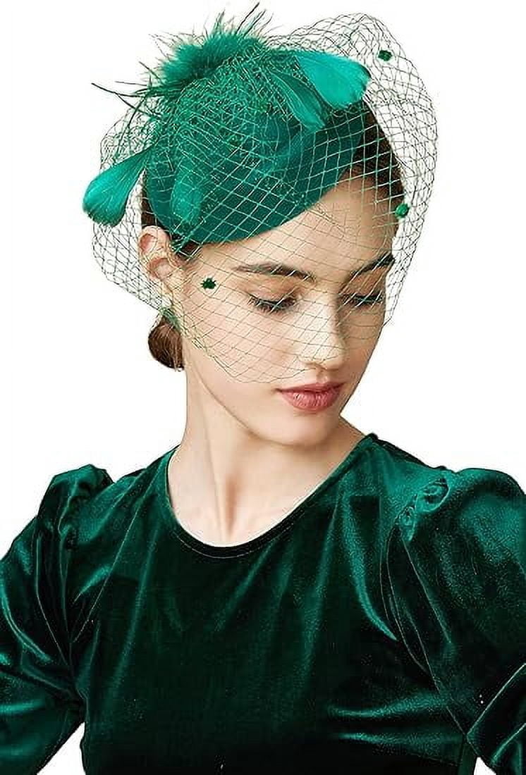 Bridal Wedding Veil Fascinator Mesh Lace Headband Tea Party  display picture 2