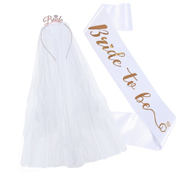 Bridals Headbands with Matching Strap Set Bride Hairpiece Wedding Accessories Fabric Texture Suitable for Elegant Bride