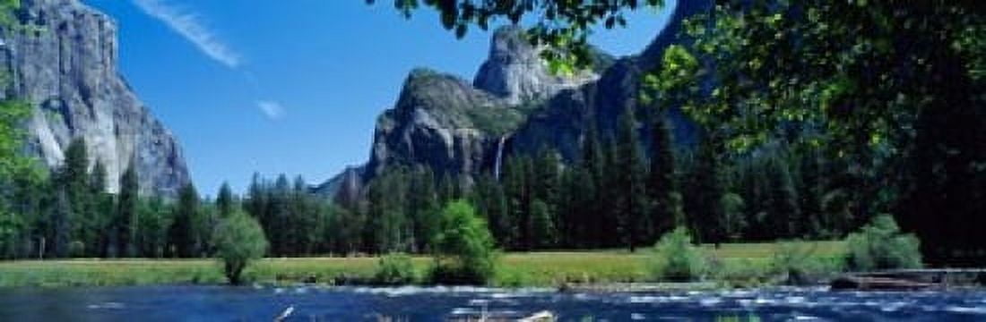 Bridalveil Falls CA Canvas Art - Panoramic Images (37 x 12)