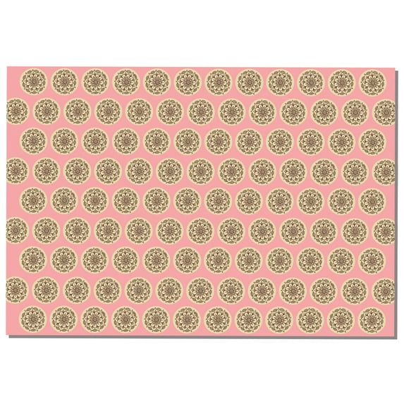 Briday Wrapping Paper - Coin Pattern Pink