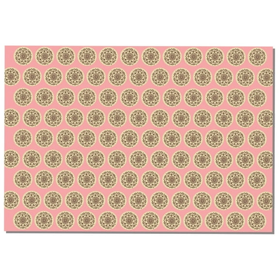 Briday Wrapping Paper - Coin Pattern Pink