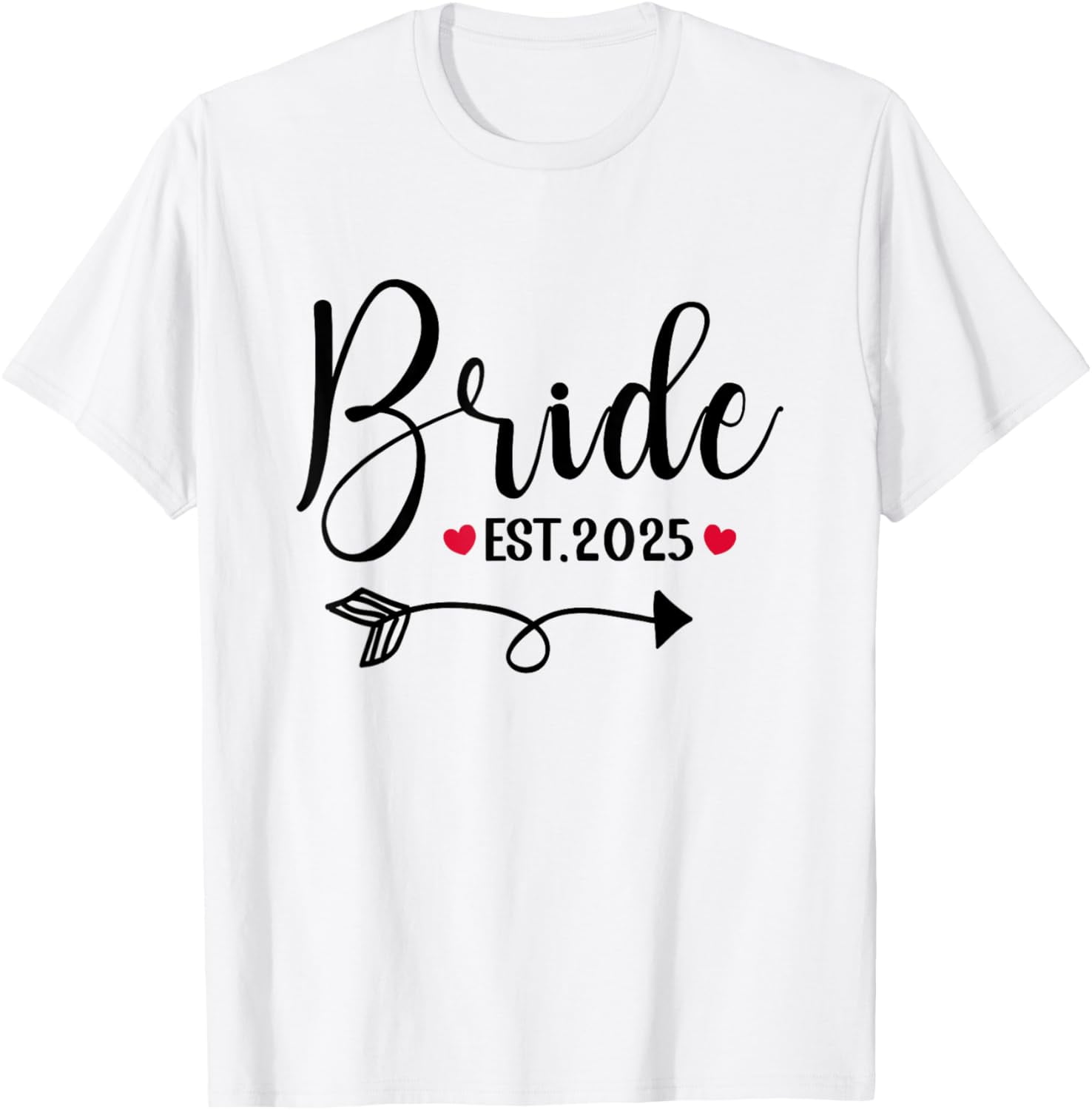 Bride 2025 Wedding Matching Mrs est 2025 Married TShirtMen's and women